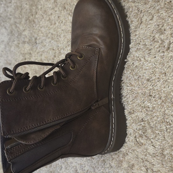 Torrid Brown Combat & Moto Boots - Picture 3 of 7